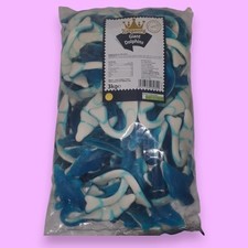 🐬 Kingsway Giant Dolphins Jelly Sweets Blue & White Raspberry Flavor Pick n Mix