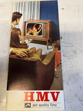 HMV AUGUST 1969  TV/RADIO/STEREOGRAM/RECORD PLAYER CATALOGUE  VERY RARE