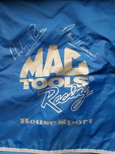 Vintage MAC TOOLS RACING TOOL BOX COVER BLUE  ROUSESPORT (Mondeo racing BTCC)