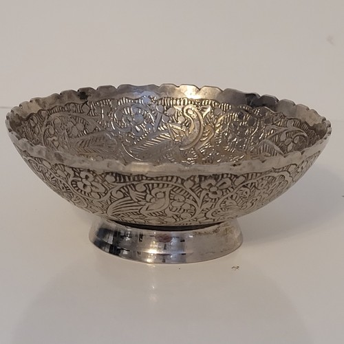 Silver plated stunning bowl - silver,