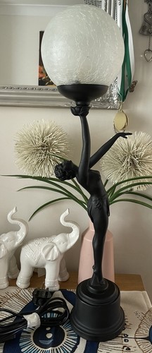 Art deco nude - art, table