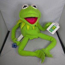 Vintage Kermit Collection - Kermit The Frog Posable Hand Puppet Plush 18" Muppet