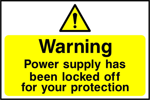 Warning power supply has been - power,