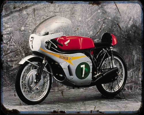 Honda rc166 250 metal sign - honda,