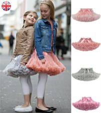 UK Girls Kids Womens Tutu Skirt Dance Puffy Petticoat Party Ballet Fluffy Layers