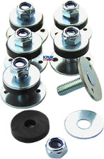 Kart Flush Floor Tray Fitting Kit Includes Black Rubber Washers Kart Parts UK