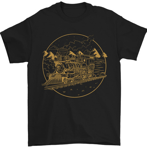 Gold locomotive steam engine - locomotive,
