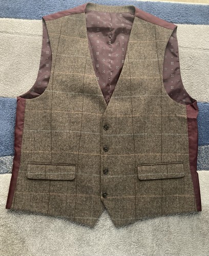Next mens brown herringbone - next,