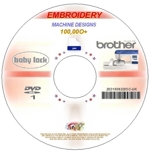 100 000 embroidery pes machine - embroidery,