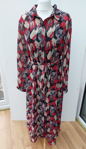 Frank usher midi dress - frank, chiffon