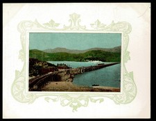 A.L. British View Card - Barmouth Railway Bridge & Cader Idris - Merionethshire