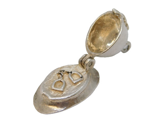 Sterling silver hand cuffs - sterling,