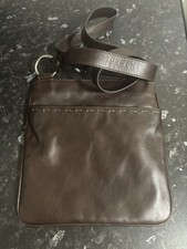 Debenhams Collection Brown Distressed Real Leather Messenger Cross Body Bag.