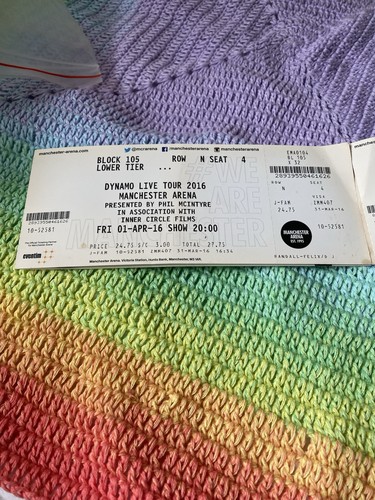 Used manchester arena tickets - manchester,