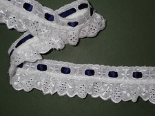 White Gathered Broderie