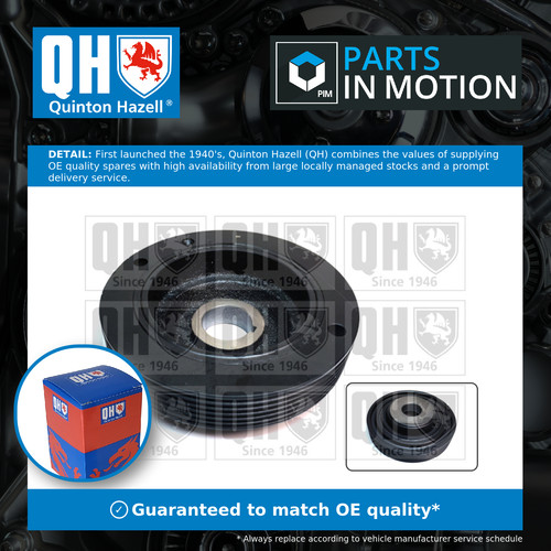 Crankshaft pulley fits - crankshaft, (tvd)