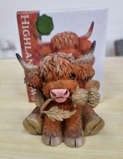 Highland Cow with Thistle