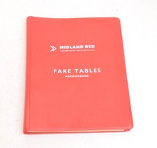 Bus Coach Staff Fare Table Midland Red Warwickshire No.49 July 1973
