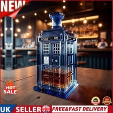 Phone Booth Creative Whiskey Bottle Red Wine Decanter Dining Table Glass Gift UK
