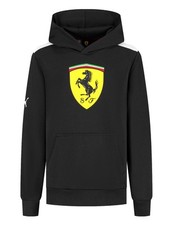 Scuderia Ferrari F1 Kid's Large Shield Hoodie - Black