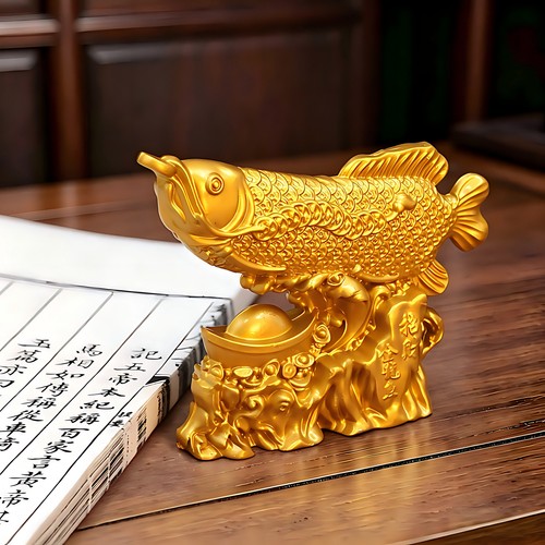 Lucky golden dragon arowana - dragon,