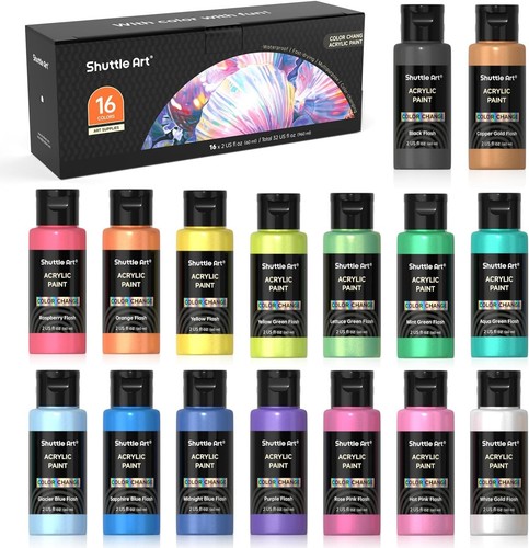 Iridescent acrylic paint - acrylic,