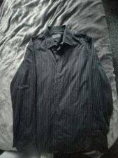 Mans Smart Pinstripe Black And