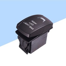 5pin Car Boat Toggle Roof Led Light Bar Rocker Switch 12V 24V Fog Lamp (Black)