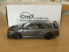 1:18 Ottomobile Nissan Skyline R34 GTR Omori Factory Dark Grey OT232 Otto Model