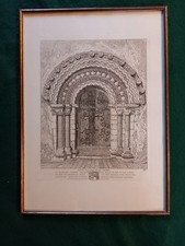 Framed engraving NORTH