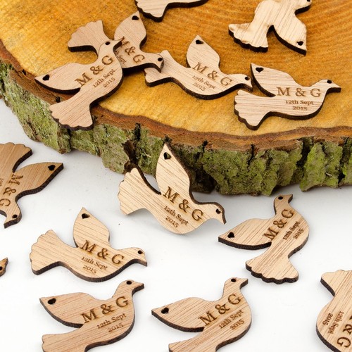 Personalised wooden dove table - personalised,