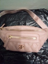 River Island Ladies Girls One Size Bum Bag Polyurethane Dark Pink