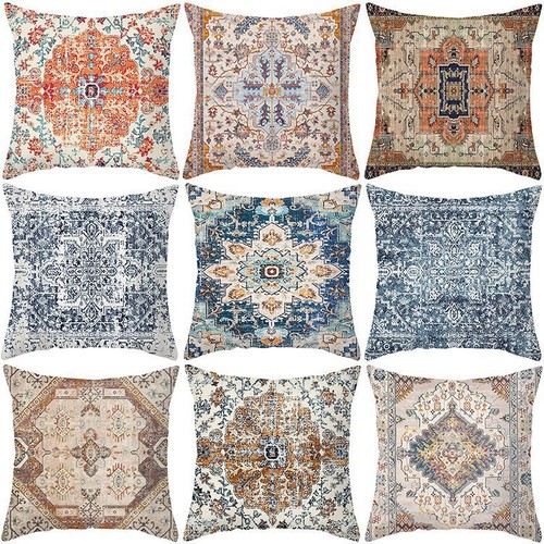 Boho style linen - linen, cover