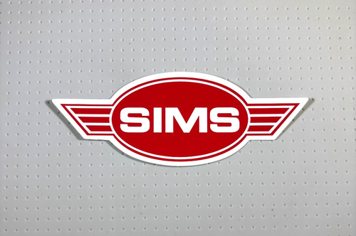 Sims wings skateboard sticker - sims,