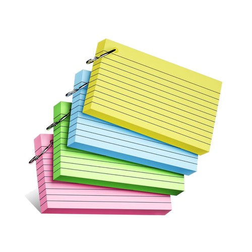 300pcs 3x5 colored index - colored, cards