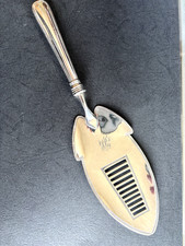 George III 1802 Hallmarked Sterling Silver Fish Slice - 125g.