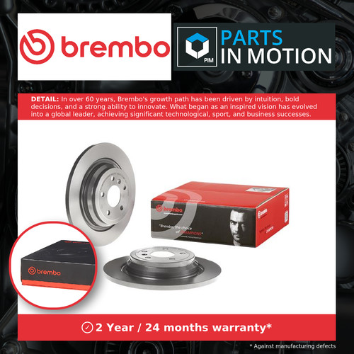 Brake discs pair solid rear - 2x,
