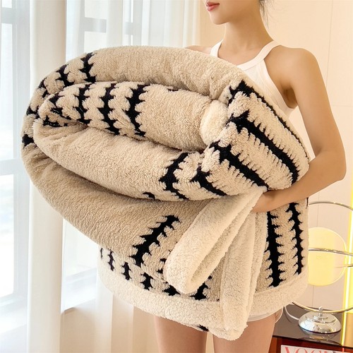 Fluffy plush blanket soft warm - blanket,