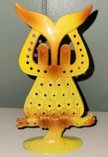 VINTAGE OWL METAL EARRING