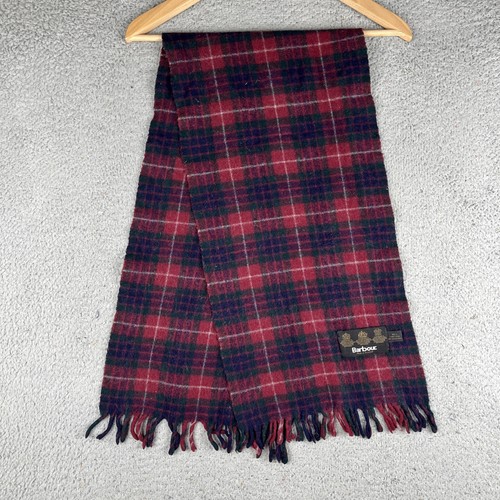 Barbour men scarf - barbour, burgundy