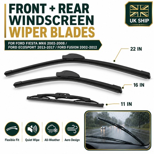 Front rear windscreen - 3x,