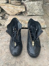 CONVERSE - ALL STAR LUXE -HIDDEN WEDGE HI TOP - REAL LEATHER UPPER  - SIZE UK 4