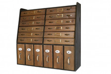 Large Vintage-Style Wooden