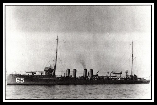 Postcard uss davis 65 - uss, dd-65