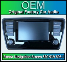 Skoda Octavia Sat Nav Screen 6.5" navigation radio stereo touchscreen 5E0919605J