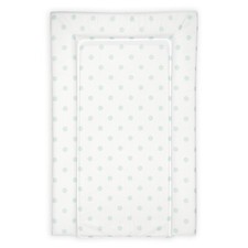 Baby Changing Mat - Aqua Polka