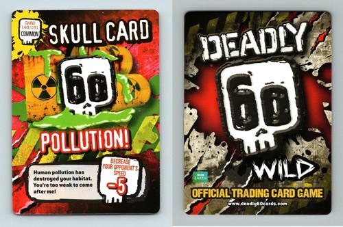 Pollution skull card - skull,