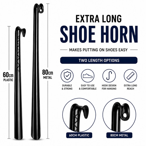80cm long handle metal shoe - 80cm,