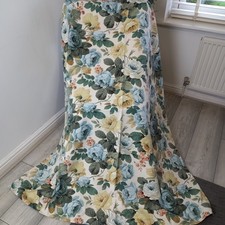 Rare Vintage Sanderson "Chelsea" Curtains Linen Union Blue Colour W50" D53" P2