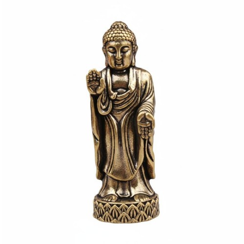 Brass buddha figurine portable - buddha,